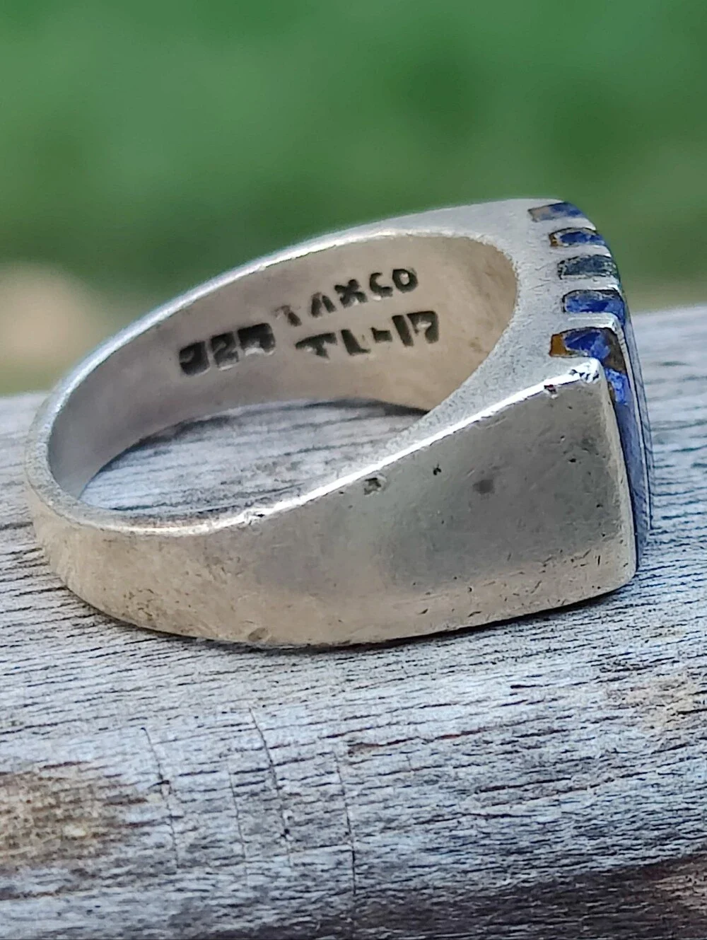 Vintage Sterling Taxco Lapis Lazuli Ring